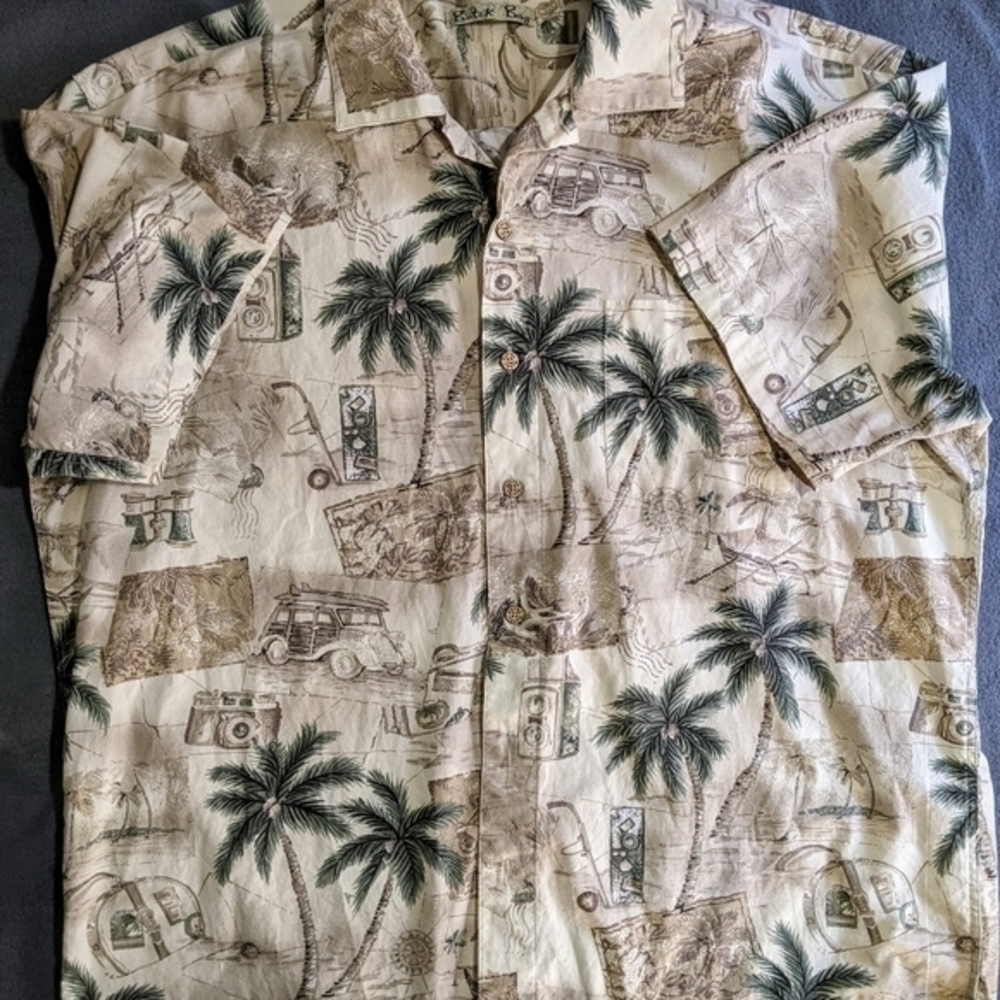 Batik Bay men's Hawaiian shirt Palm Tree Tropical beach vacation size XL - Picture 3 of 4